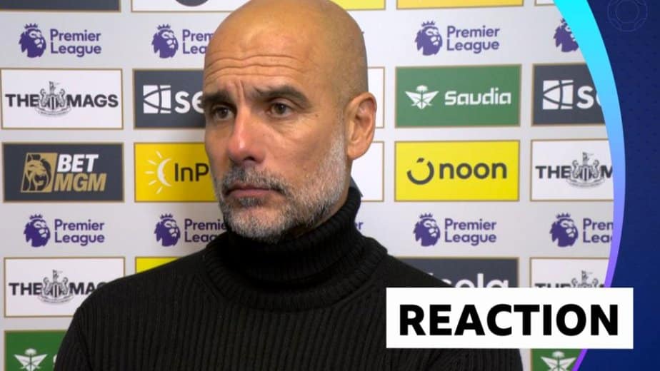 Guardiola Expresses Disappointment Following City s Loss to Newcastle